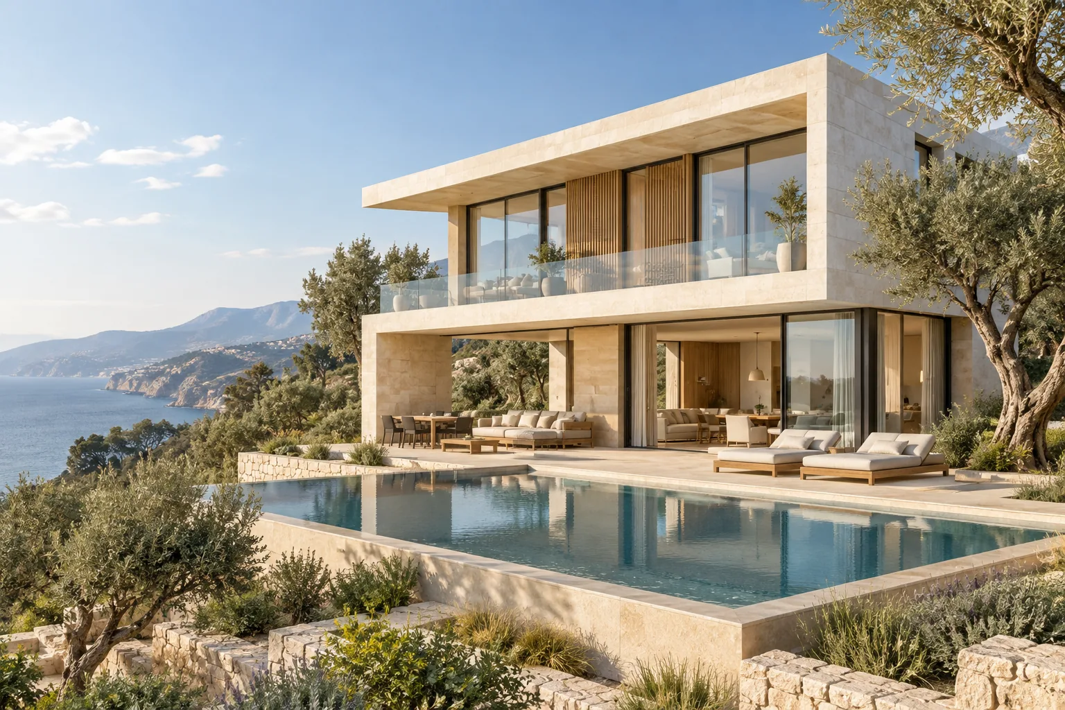 Contemporary coastal villa